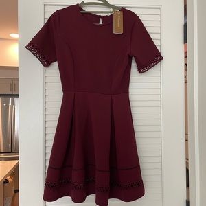 Miami wine colored dress